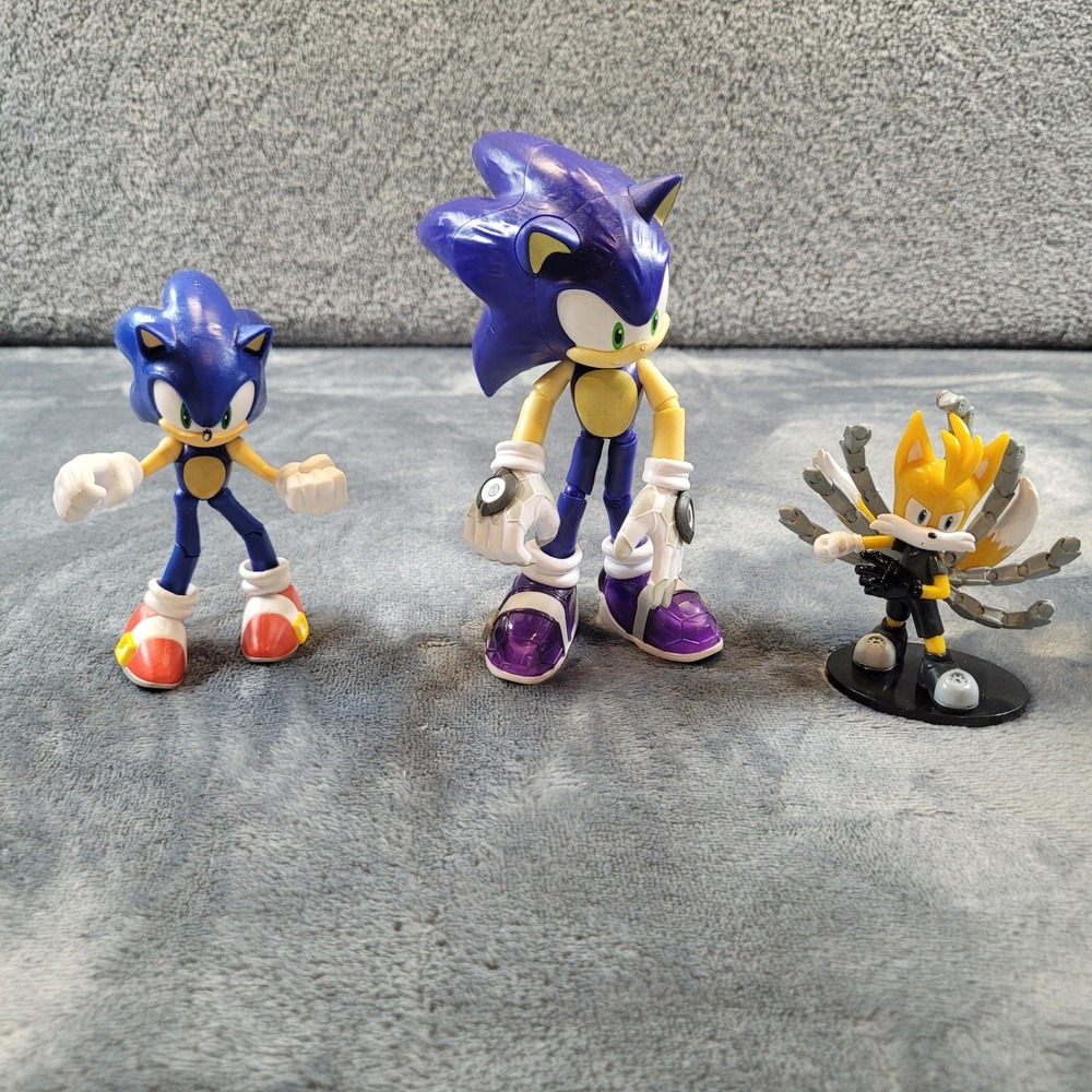 Sonic Prime Action Figure Lot Sonic Nine Tails Jakks Pacific Netflix Series